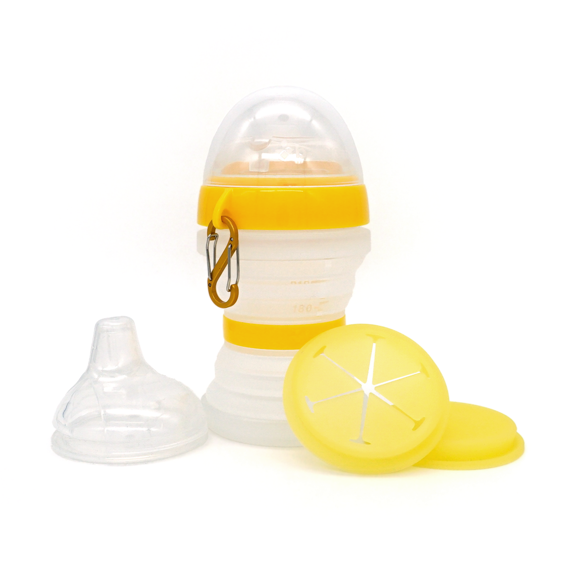 BabyGami yellow 3-in-1 pack baby bottle